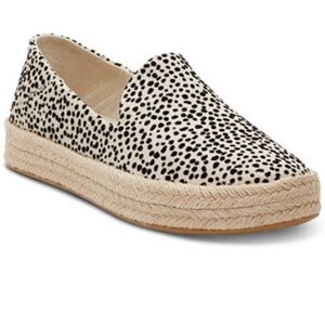 Toms Black and Tan Espadrilles